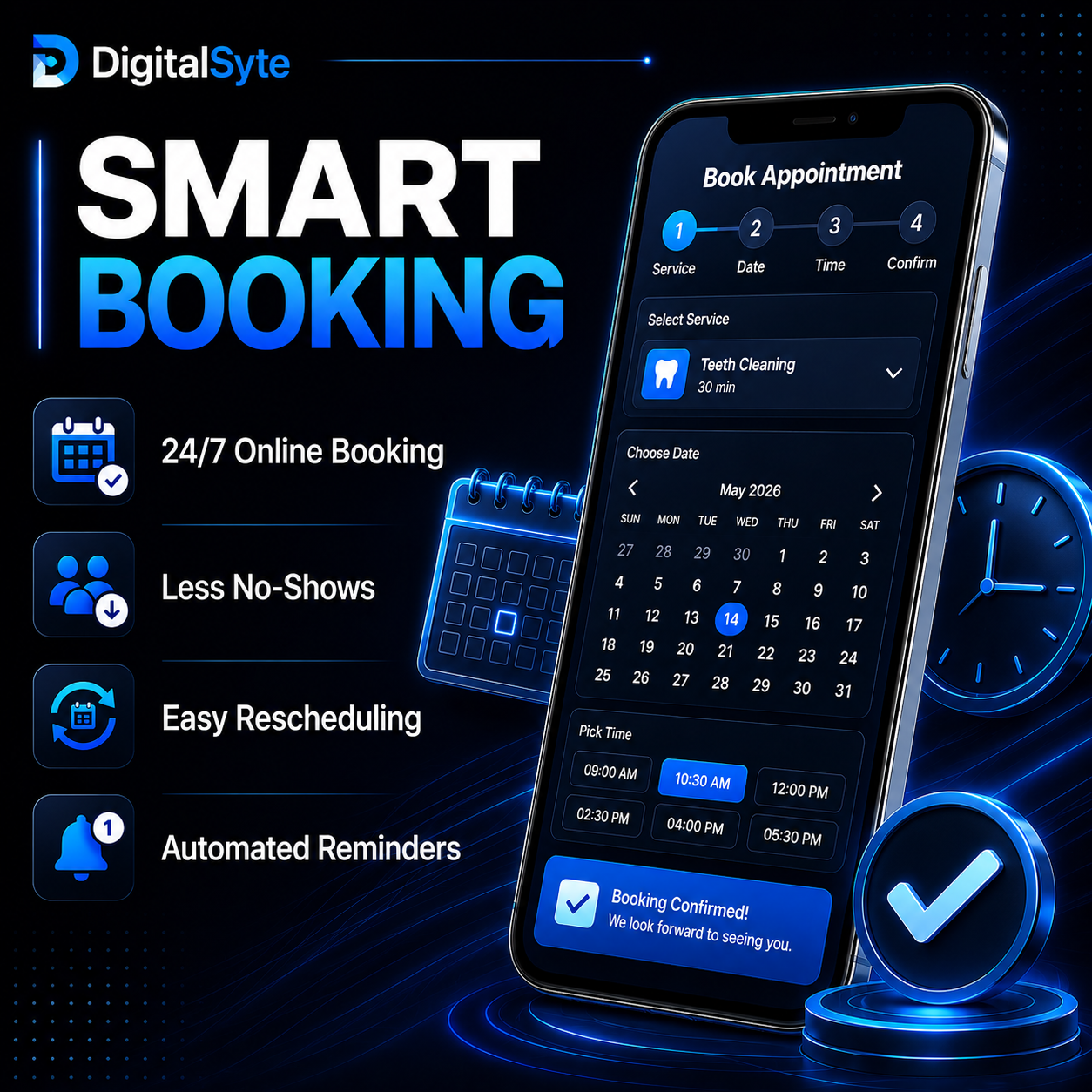 DigitalSyte Smart Booking System for dental and aesthetic clinics